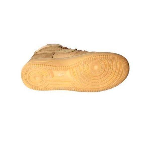 NIKE Air Force 1 High LV8 'Flax' Sneakers Size 7Y - Picture 8 of 9